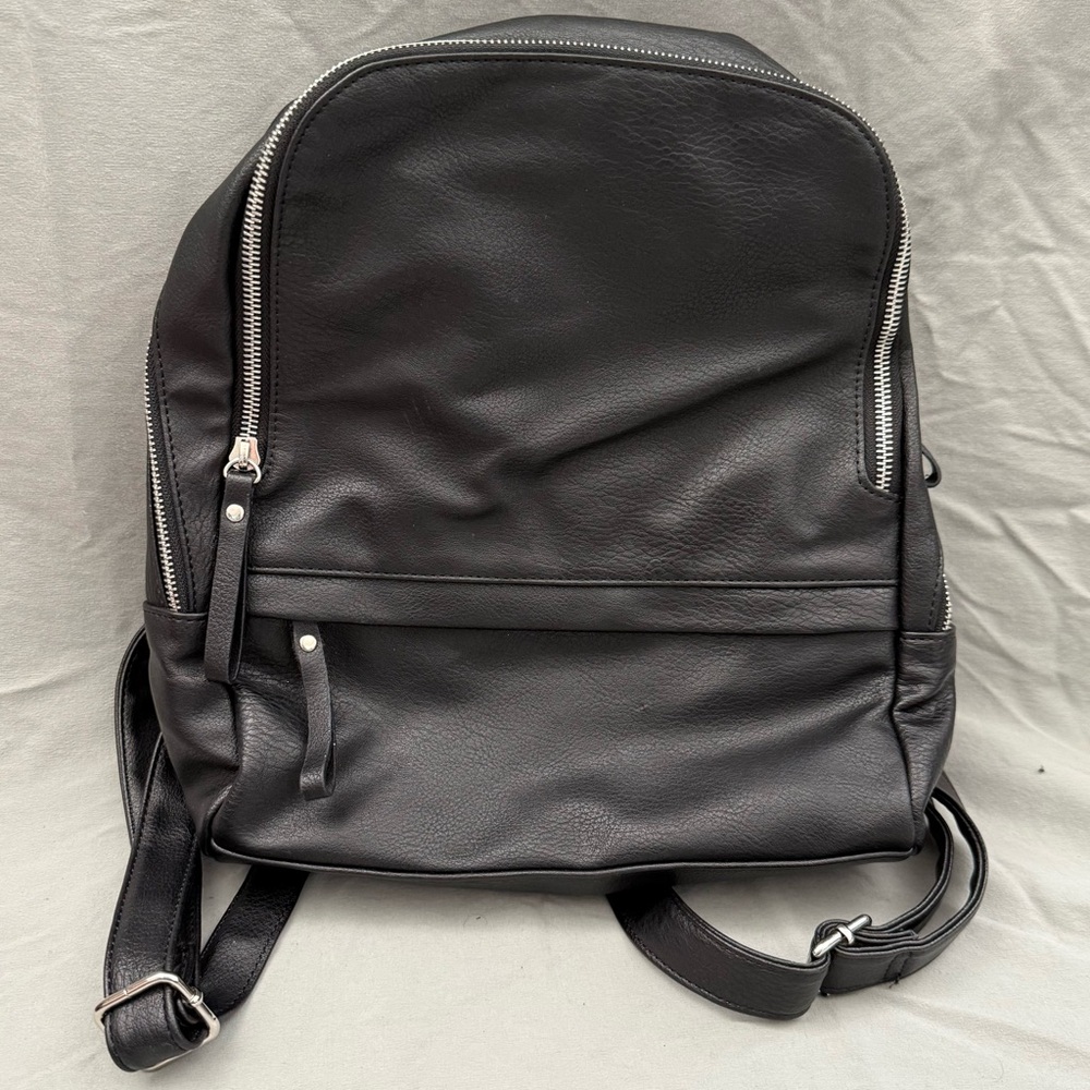 Reitmans Black Faux Leather Backpack